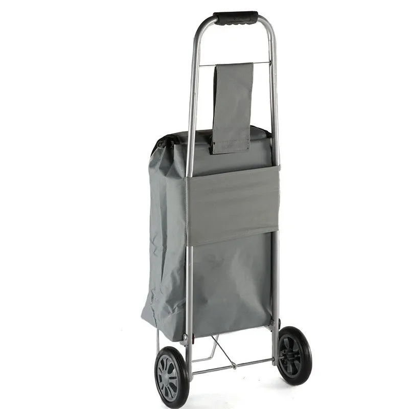 Лидер продаж, Модная легкая складная тележка на колесиках для покупок, складная тележка для продуктов с колесиками