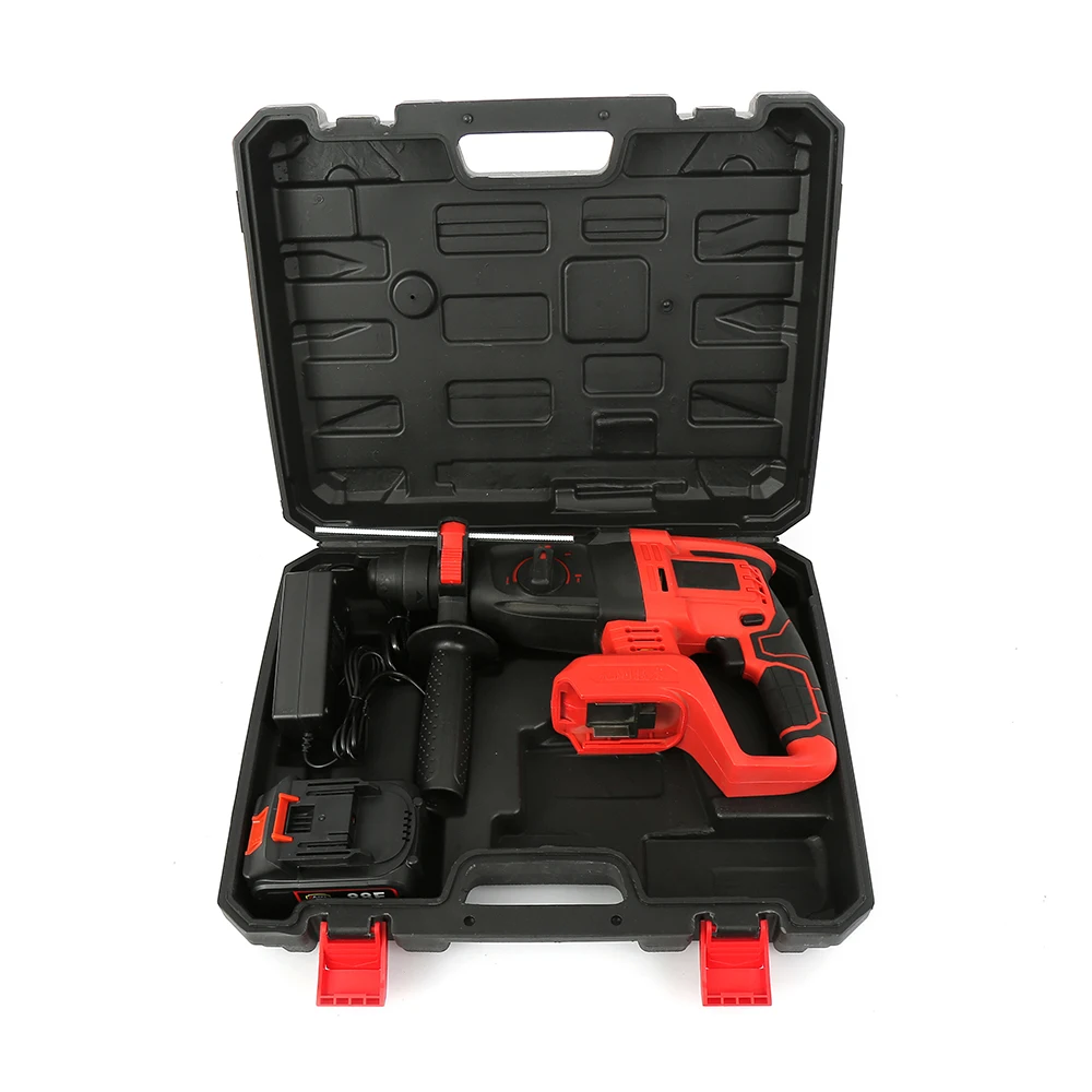 Wholesale Customized Electric Power Tools Portable Cordless Lithium Drilling Machines Professional Brushless Rotary Hammer Drill