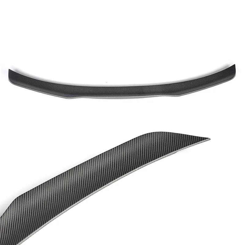Gloss Black 3K Carbon Fiber Highkick Style Ducktail Trunk Wing Rear Spoiler For Ford Mustang