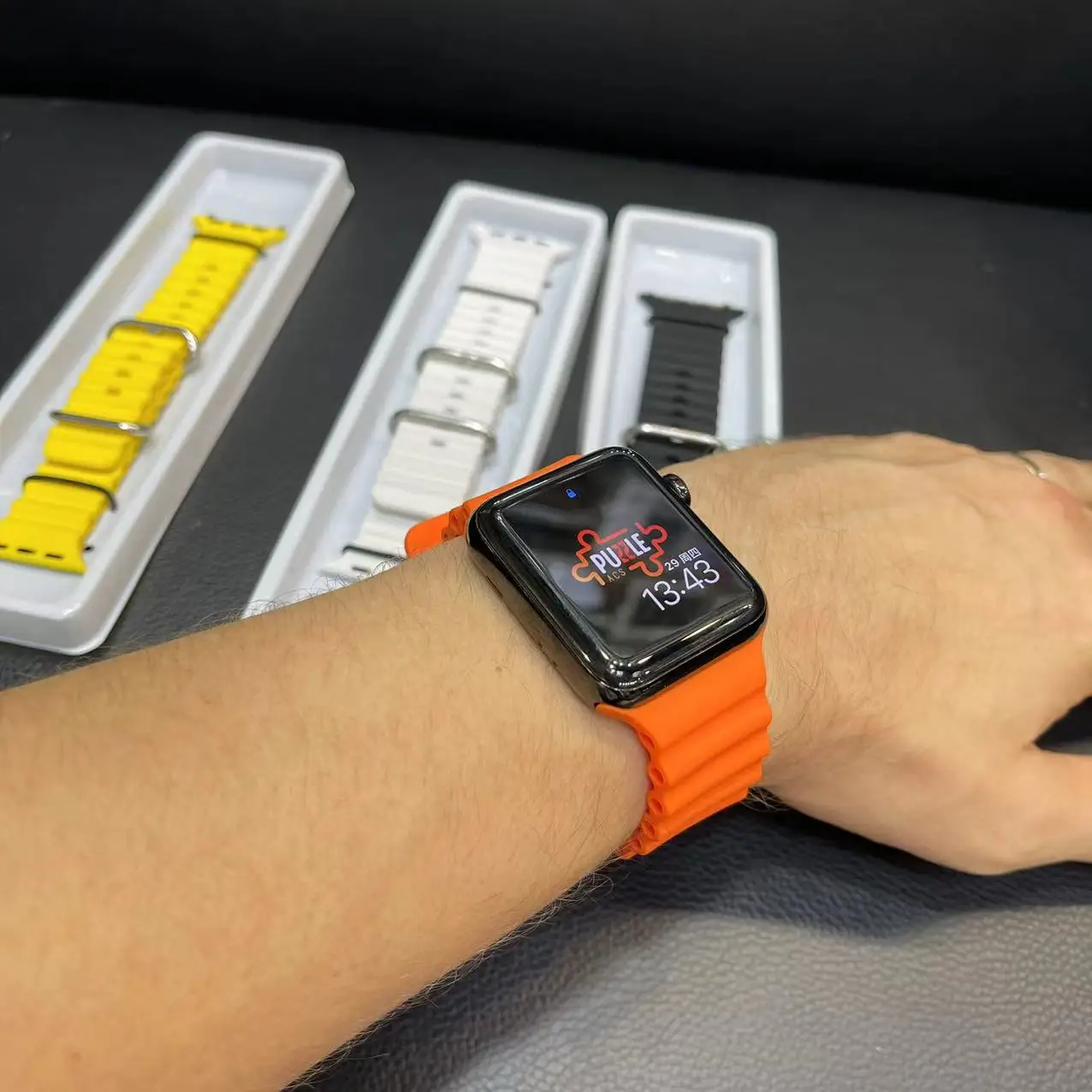 2022 новый тонкий УФ-фильтр 49 мм с океана ремешок для наручных часов apple watch 8 ультра