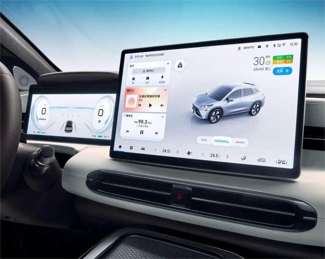 Длинный звонок 650 км Grey color GAC Aion LX plus 80 версия чистый электрический автомобиль для взрослых