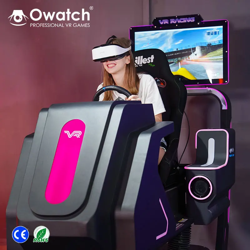 China vr factory Crazy Speed 9D VR Car racing Arcade game machine Virtual Reality Driving Simulator