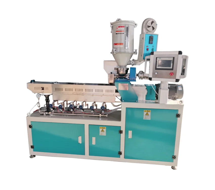 PP PE ABS HDPE  PLA Biodegradable polymers hot melt lab twin screw extruder