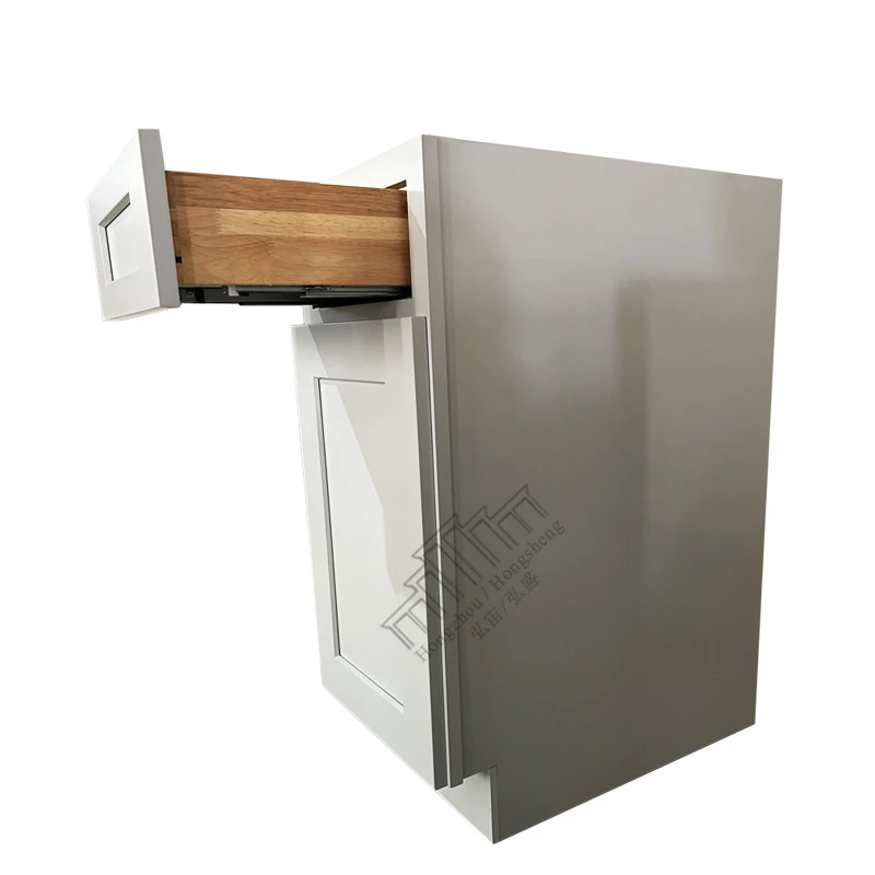 Wholesale Kitchen Cabinets Flat Pack American Modern Design Shaker Cabinet US Kitchen Base Cabinets With Solid Wood Door