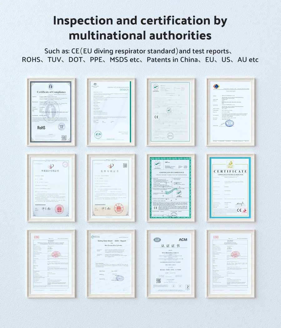 SMACO Swimming  Oxygen_Tanks Sports Water Bottles With Custom Logo Outdoor Equipment Oxygen Cylinder For Breathing