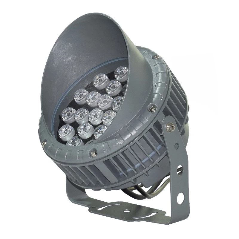 stage outdoor DC 6w 9w 12w 15w rgb ip65 led round floodlight for building facade lighting