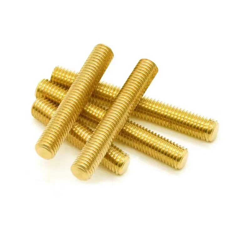 M2 M3 M4 M5 M6 M8 M10 H59 H62 Brass Copper Bronze Plain Nickel Plated Tin Plated Thread Rod Threaded Bar DIN975