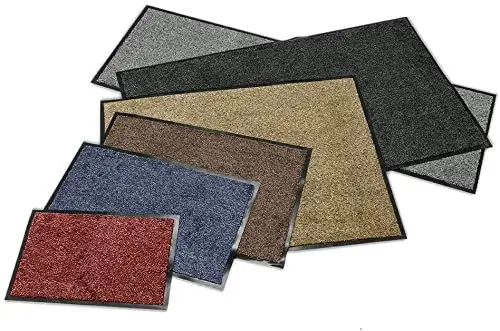 PVC Backing Tufted Mat Home Hotel Wind-Preventing Blowing-Away Resistant Waterproof Washable Outdoor Door mat Anti-Slip Doormat