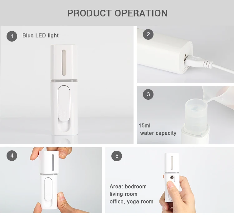 OEM портативный Электрический отпариватель для лица мини увлажнитель нано распылитель тумана Сделано в Китае