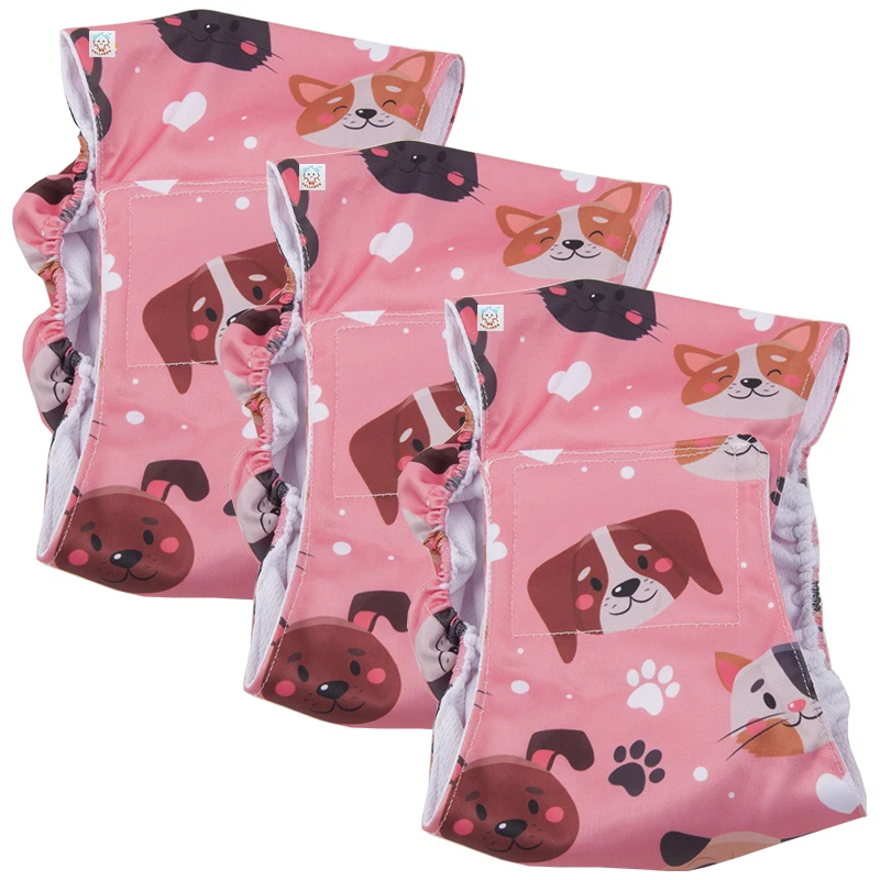 COLLABOR English Dachshund Dog Diaper Reusable Dog Sanitary Pants Pet Physiological Pants Dog Washable Diaper