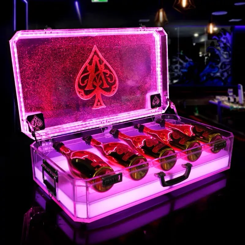 5 шт. светодиодная коробка для бутылок шампанского