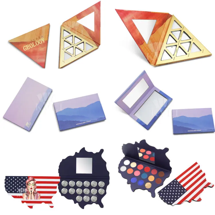 Oem empty magnetic eyeshadow-palette pan holder makeup palette de maquillage private label