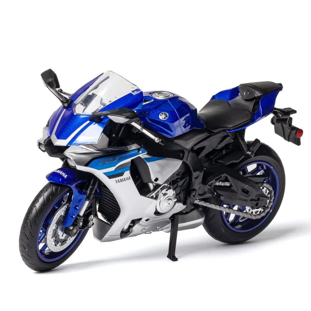 Simulation die casting 1/12 Yamaha R1 alloy motorcycle model Alloy car mold Collection decoration toys