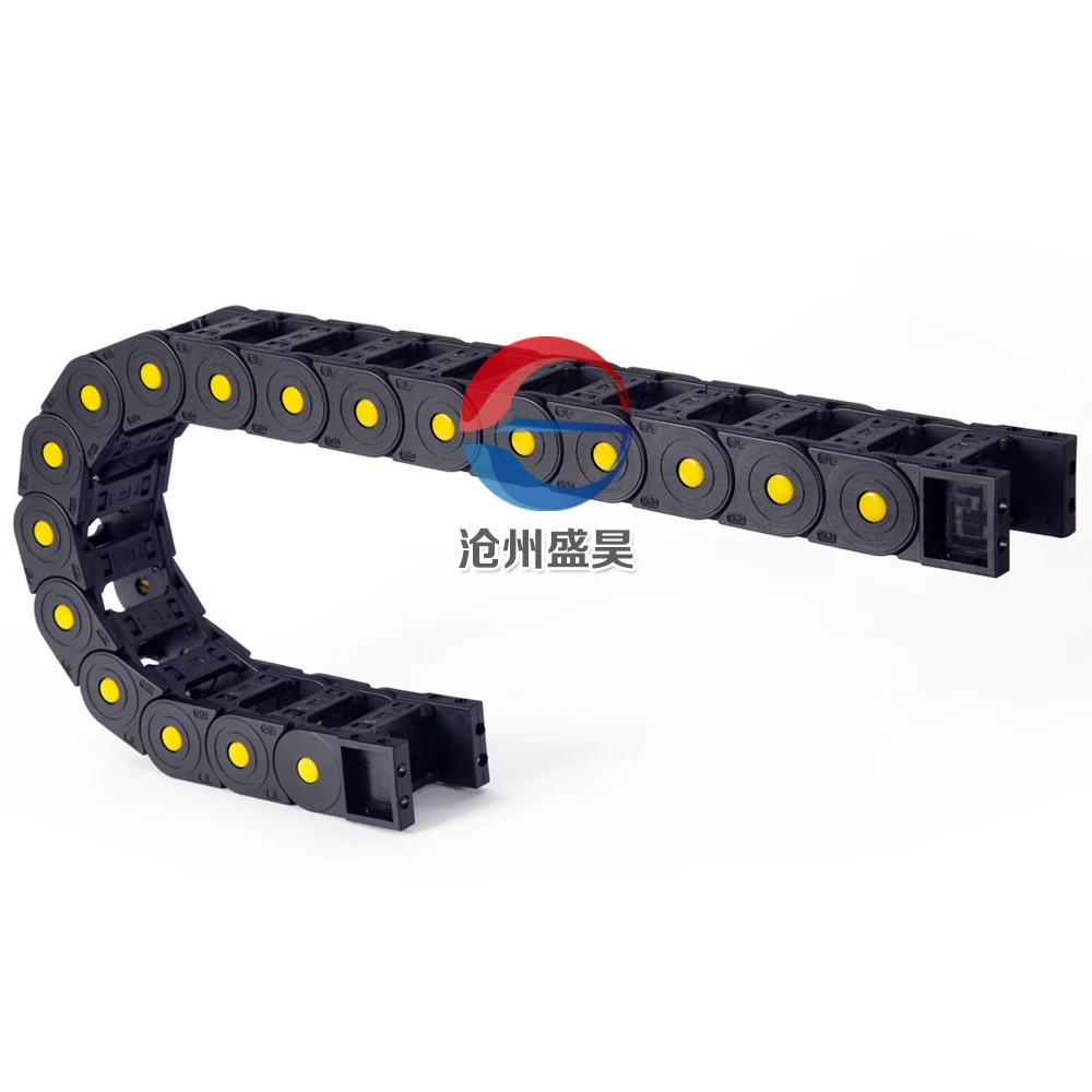 Bridge type flexible nylon machine tool plastic drag chain to CNC