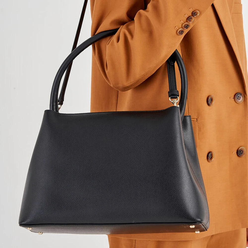 Cheap Factory Price Design Logo Large Storage 100% Genuine Leather Shoulder  Handbag For Women