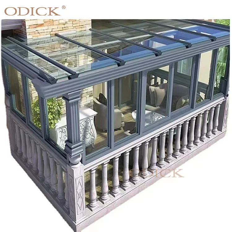 Sunrooms Thermal Break Four Seasons Style Slant Flat Curve Roof Window Lowe Glass Houses Green House