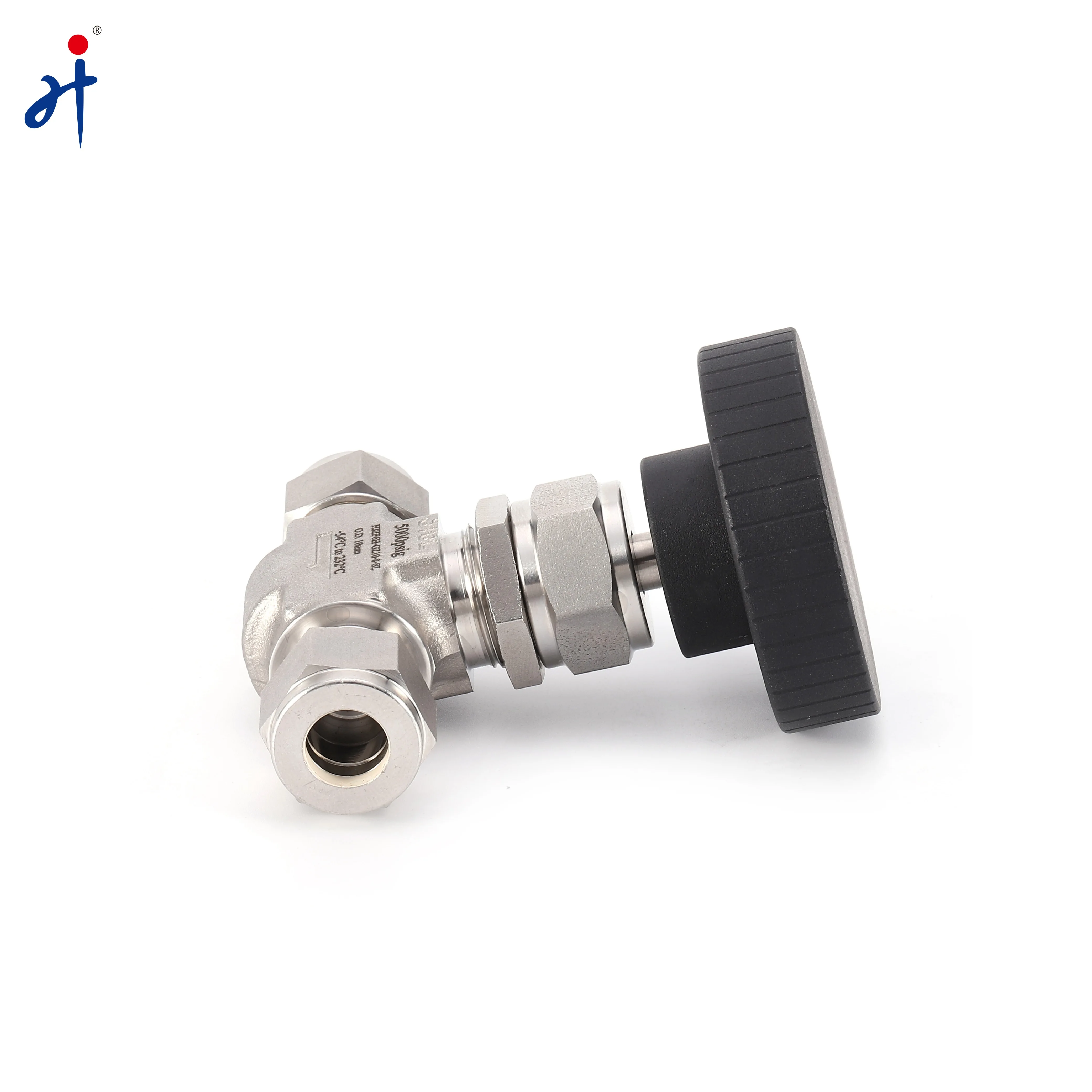 Hongji High Pressure Small Volume Round Cap Double Ferrule Connection Stop Valve