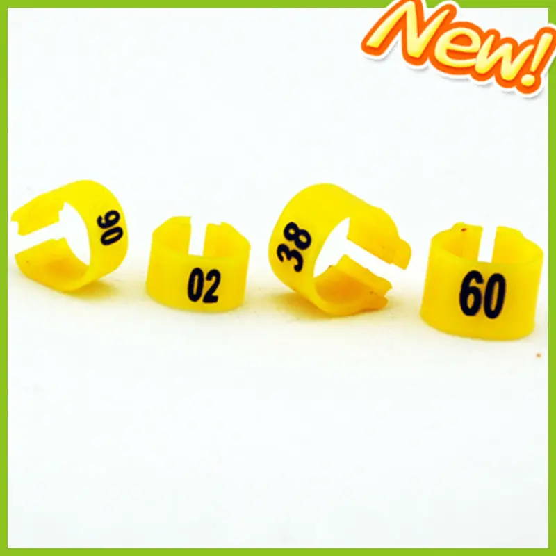 Stocked Feature and plastic clip canary birds rings Application plastic bird leg bands