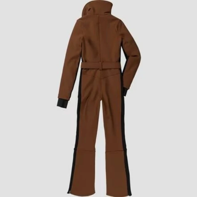 Fashionable Snowboard  Slim-fit Ski  Winter Ski Jumpsuit Women Retro Waterproof Hood Ski Suit One Piece Snowsuit