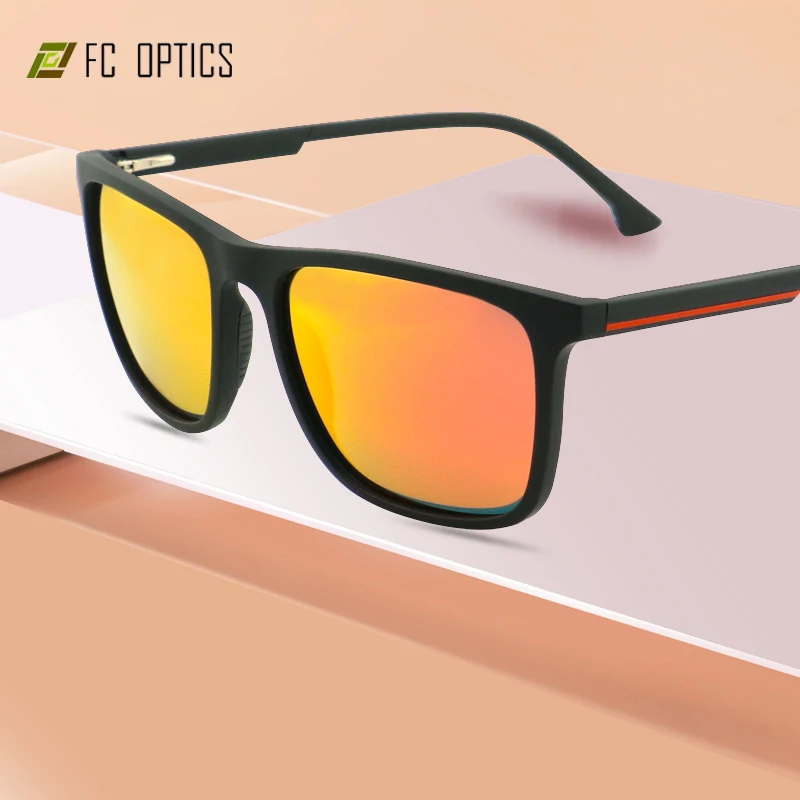 fashion Retro Shield Visor Style Tr90 Oversized Sunglass 2022 2022 FC Flat Top Square Vintage Fashion Sunglasses Polarized Fashion Shape