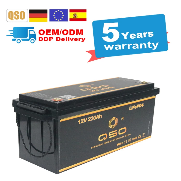Qishou аккумуляторная батарея 12 вольт 230 200 Amp Bateria De с зарядным устройством V 200Ah 230Ah литий-ионные аккумуляторы пакет для энергетической системы на солнечной батарее