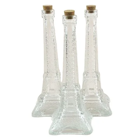 40ml glass jar container with cork for food and tower shape jar