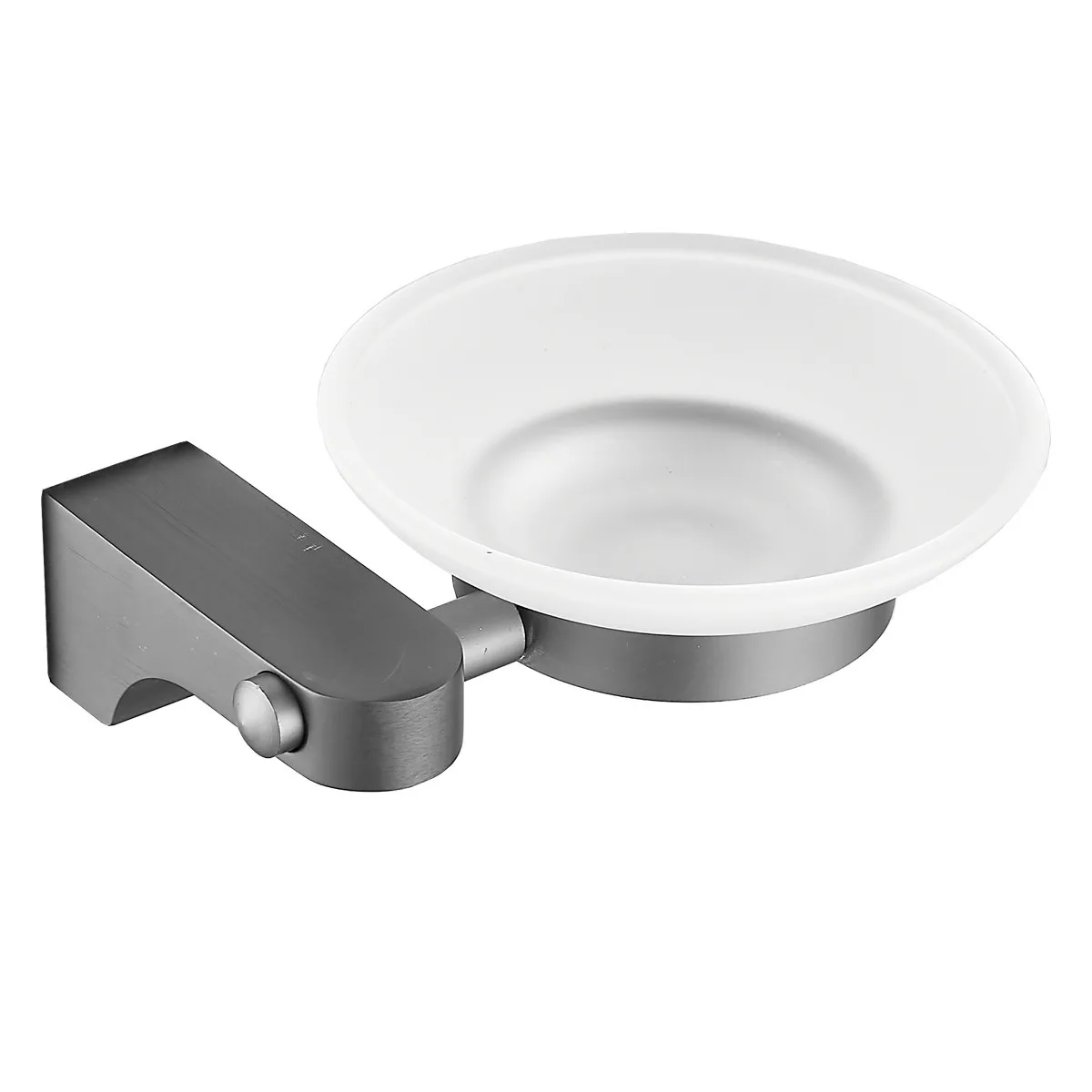 Gun Grey Bull Horn Space Aluminum Foreign Trade Bathroom Hanger Set 6-7 Pieces Toilet Paper Rack Soap Net Single Pole Towel Rack