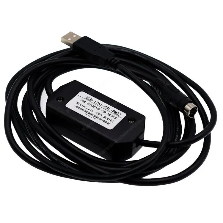 Автоматизация промышленная 2,5 м plc кабель интерфейса USB адаптер для AB MicroLogix 1000 серии PLC Кабель для программирования USB-1761-CBL-PM02