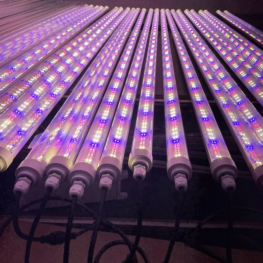 uv cultivation light led grow bar t8 full commercial spectrum 8 ft 65w for greenhouse plants