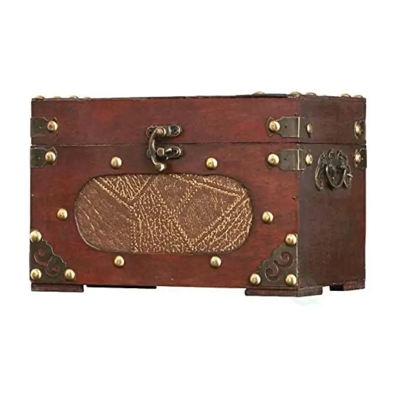 Procurement Festival Discount Chinese Manufacture Wholesale Handmade Art Minds Wooden Pirate Treasure Chest Wooden Box