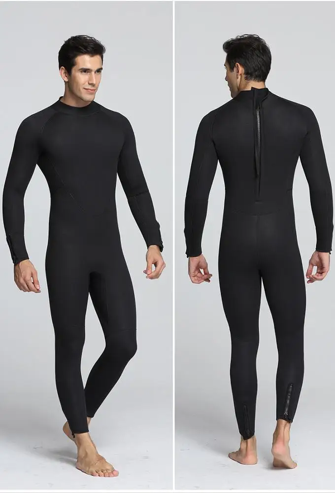 5MM Neoprene Wet suit Spearfishing Wetsuits for Underwater Hunting Hooded 2-pieces Thicker Scuba Diving Suit