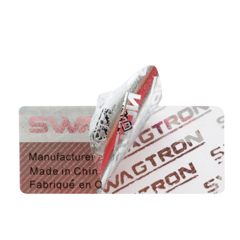 Customized anti-counterfeit  box sticker void hologram label