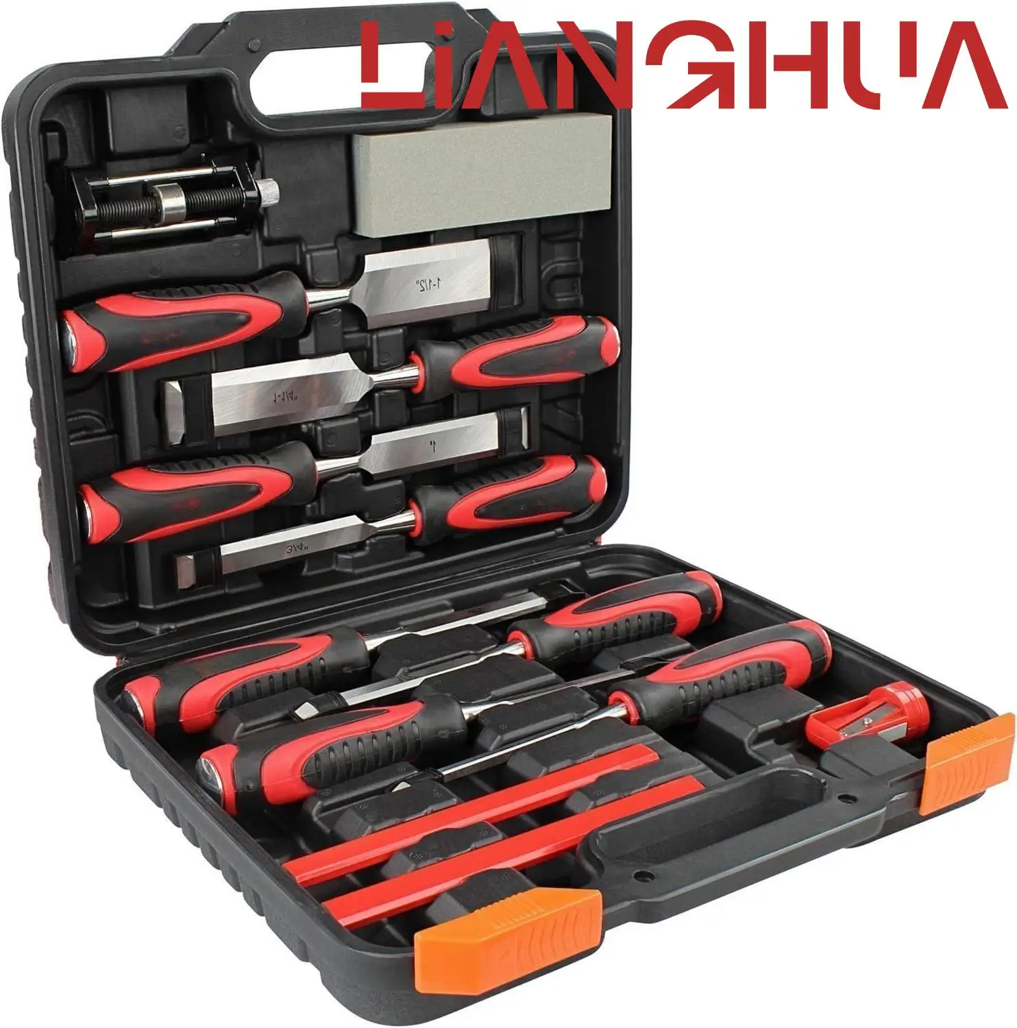Premium Wood Working Tools and Equipment Crafted 13 Pcs Carving Chisels Sharpening Set