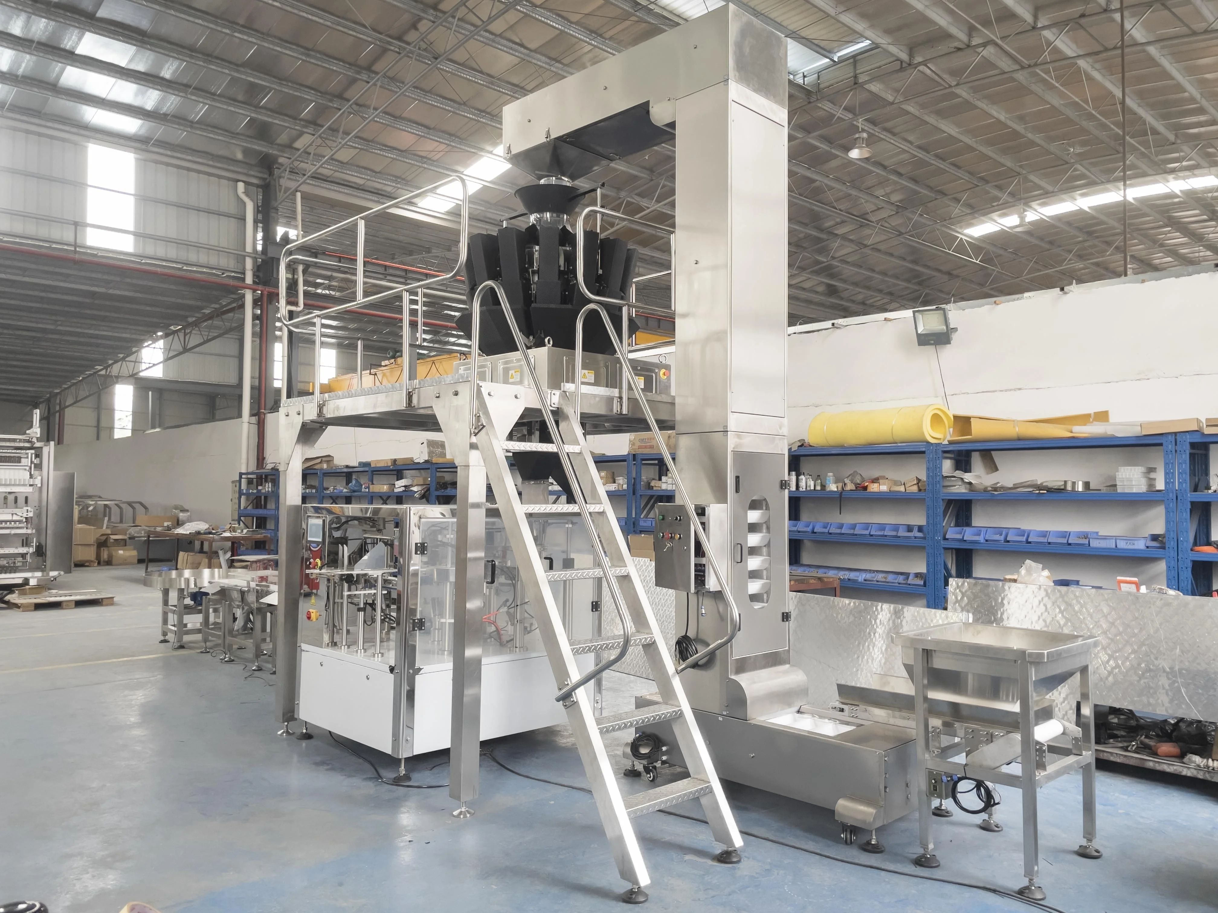 Rotary Beans Nuts Pasta Biscuits Rice Fish Feed Zipper Stand-up Pouch Pre-made Doypack Packing Machine