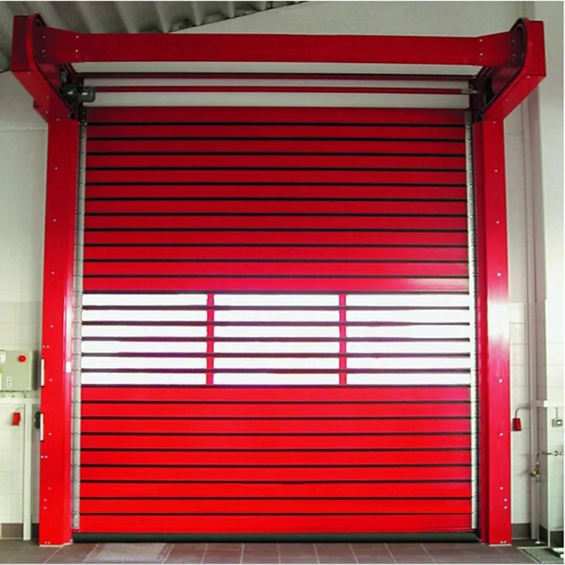 Factory Direct Sales Turbine Aluminum Hard fast Open Industrial Smart High Speed Rolling Shutter Steel Door