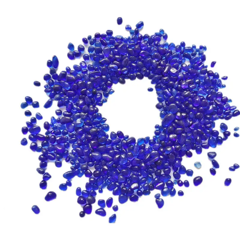 1-3mm mixed irregular round decorating glass pebble wholesale mini size glass bead for swimming pool