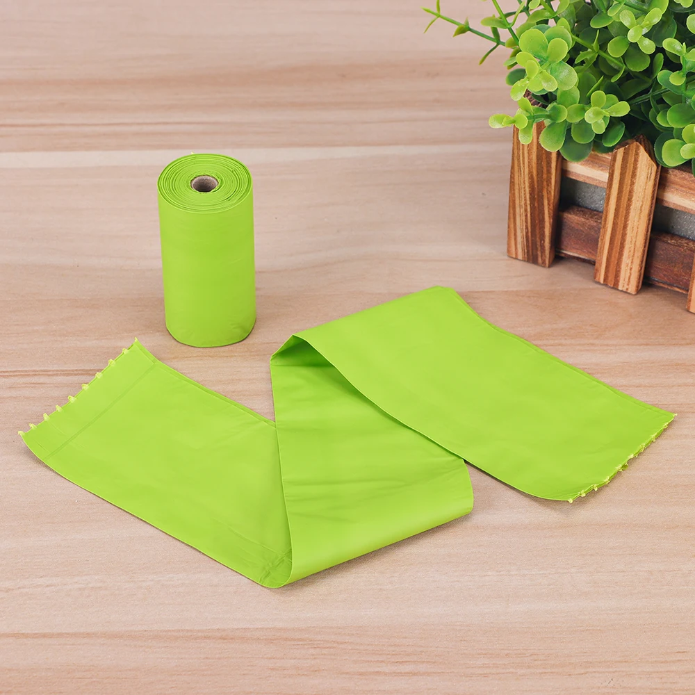 Wholesale  PBAT PLA Cornstarch Degradable Compostable dog waste bag