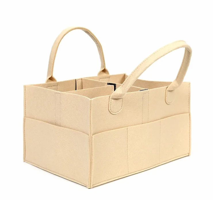Maternal and infant supplies felt bag baby diaper baby bottle portable storage bag