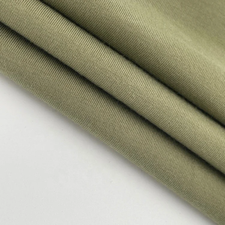 wholesale SUPIMA cotton spandex plain knitted  fabric