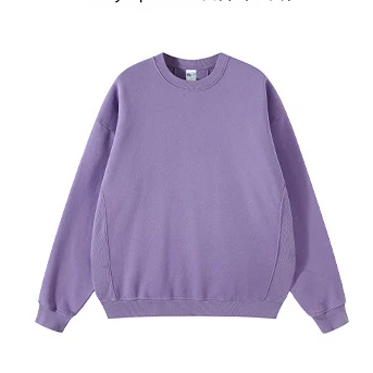 Fashion Plain Black Hooded Sweatshirt Custom Logo Sweatshirt High Quality Pullover Sweatshirt Without Hood