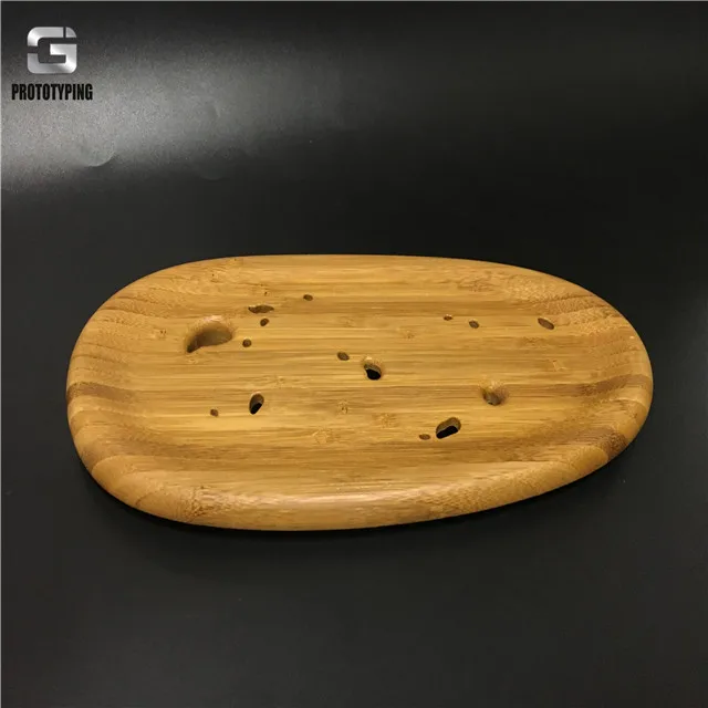 Wrist rest wood for keyboard wood cnc machining box case prototype logo custom walnut maple oak CNC wood part