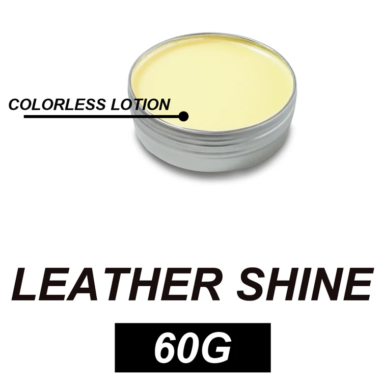 Custom logo colorless lotion leather shoe care polish leather oil cream 60g