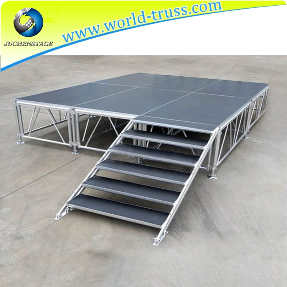 Китай регулируемые ножки для сборки сцены портативная модульная сцена наружная алюминиевая