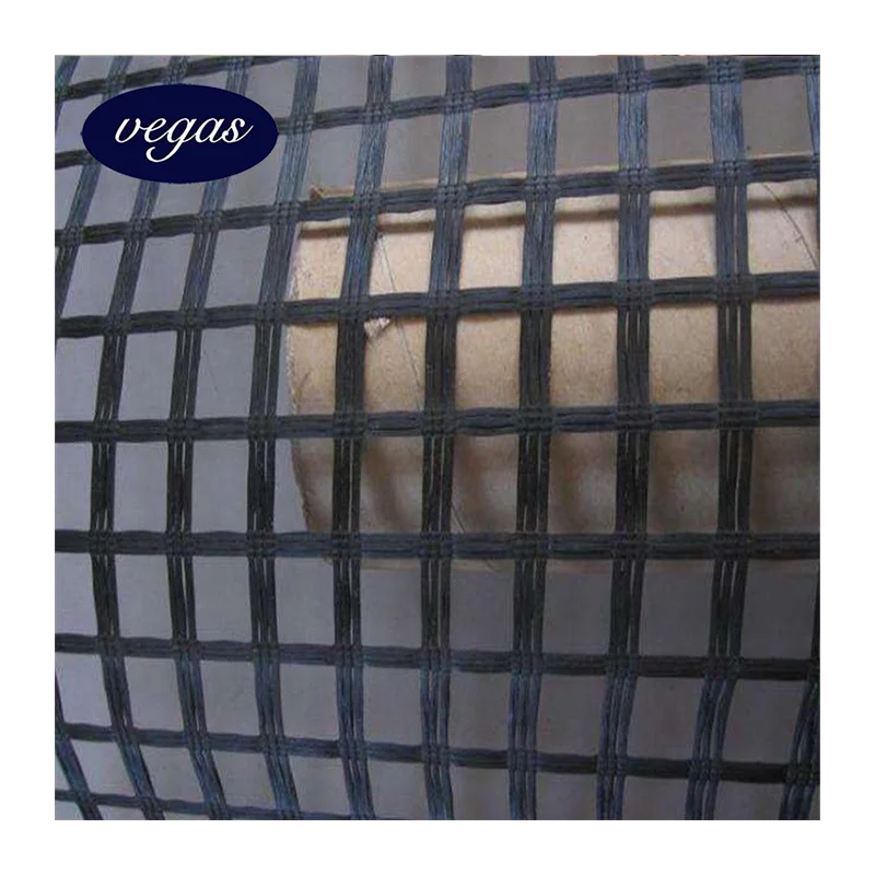 50KN 120KN Good Anti-age and Alkali-resistance High Temperature Resistant Fiberglass Geogrids for Asphalt Pavement Reinforcement