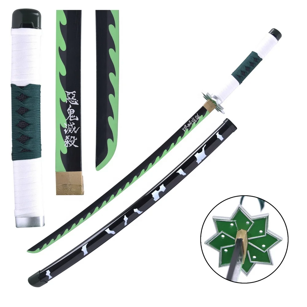 Most Popular Bamboo Blade Demon Slayer Shinazugawa Genya Anime Sword for cosplay