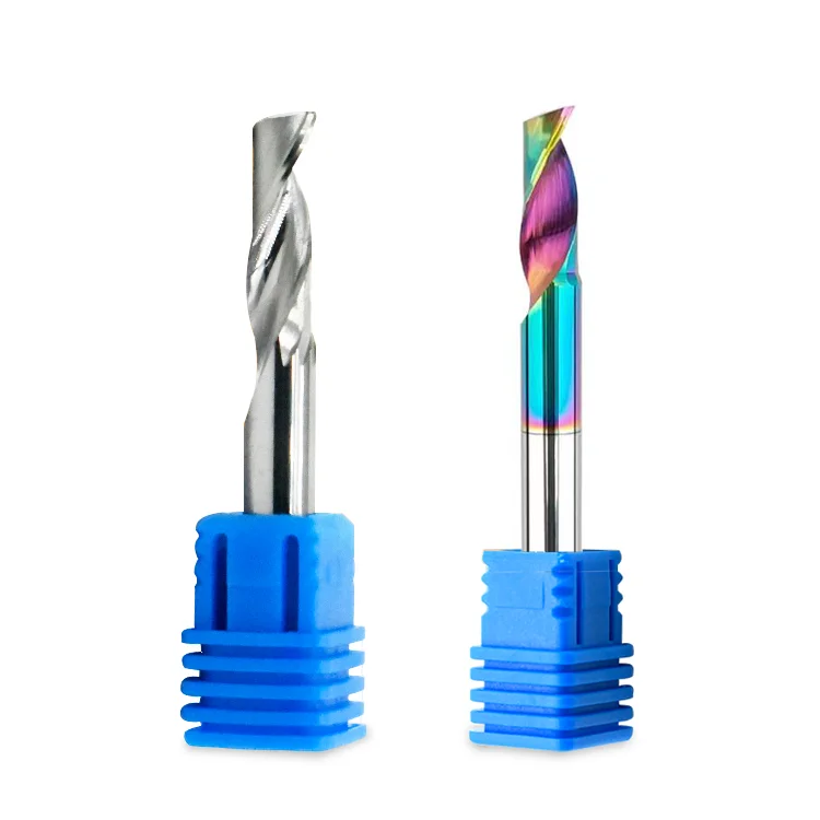 carbide dlc single flute upcut end mill for aluminium cutter DLC 1 flute end mill