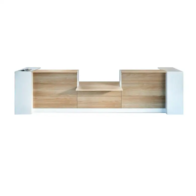 Modern Shop Checkout Counter Reception Desk Design Customized Front