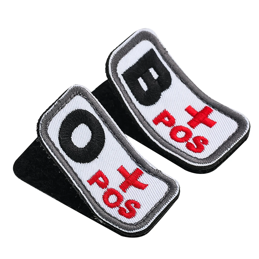 individuation blood type hook and loop fastener embroidered badge patches fastening Sewing Supplies clothes decoration patches