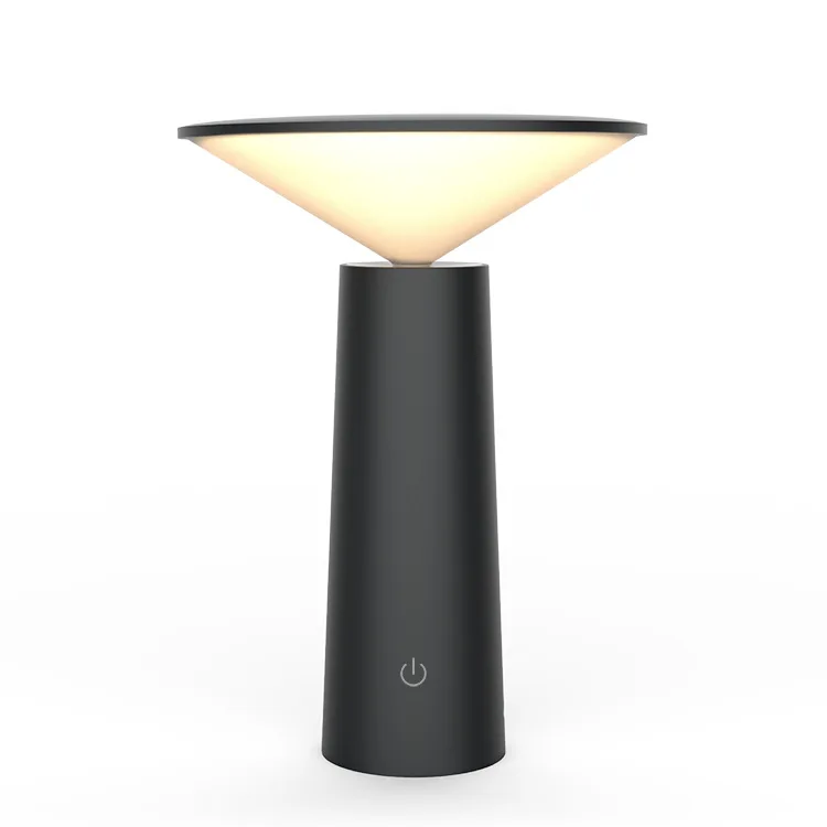 3 Color Stepless Dimming Modern Portable LED Table Lamp for living room battery operated table lamps
