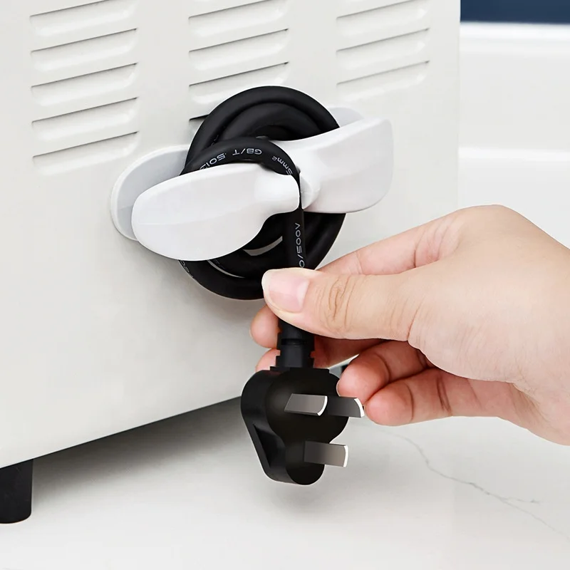 Kitchen Plastic Winder Cord Wrapper Cable Holder Clips